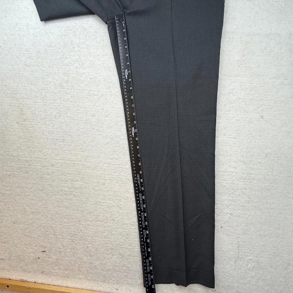 Lauren Ralph‎ Lauren Mens Charcoal Grey Micro Check Dress Pants 38W x 34L NWT